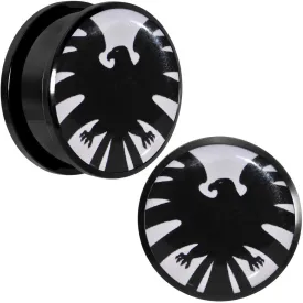 1 inch Licensed Hawkeye Logo Acrylic Screw Fit Plugs Set