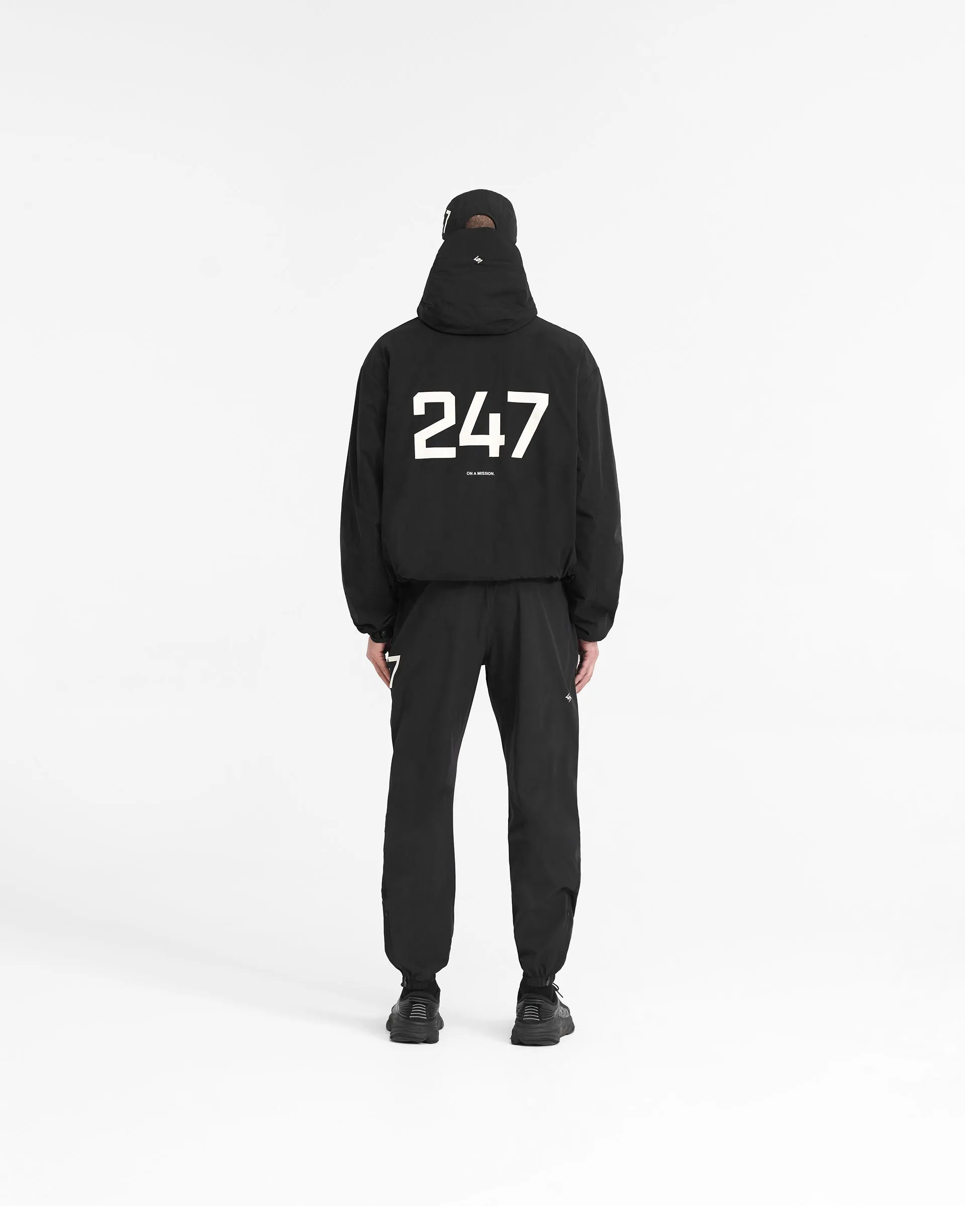 247 Hooded Training Jacket - Jet Black