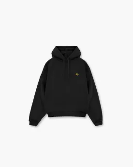 247 On His Shoulders Boxy Hoodie - Off Black