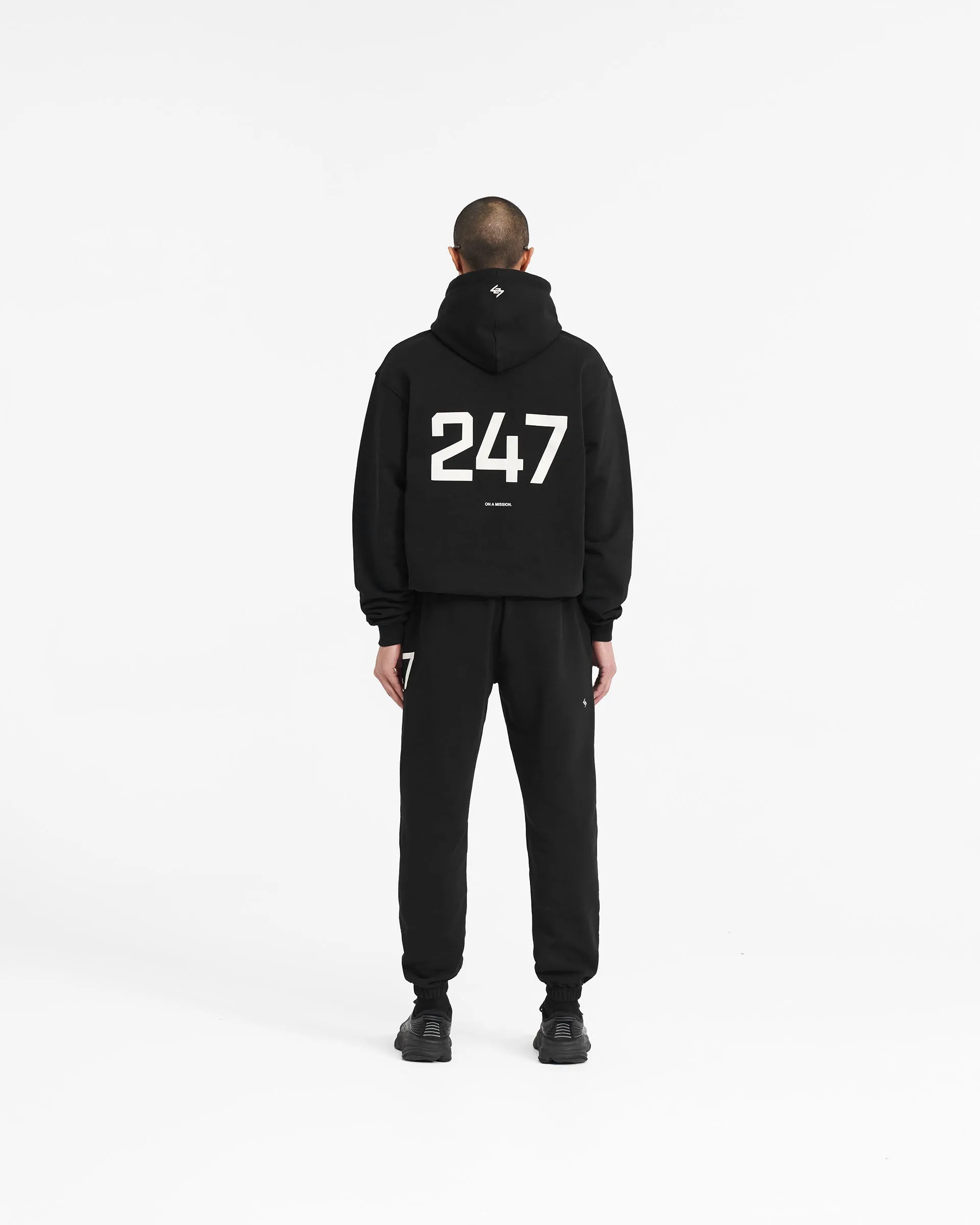 247 Oversized Hoodie - Jet Black