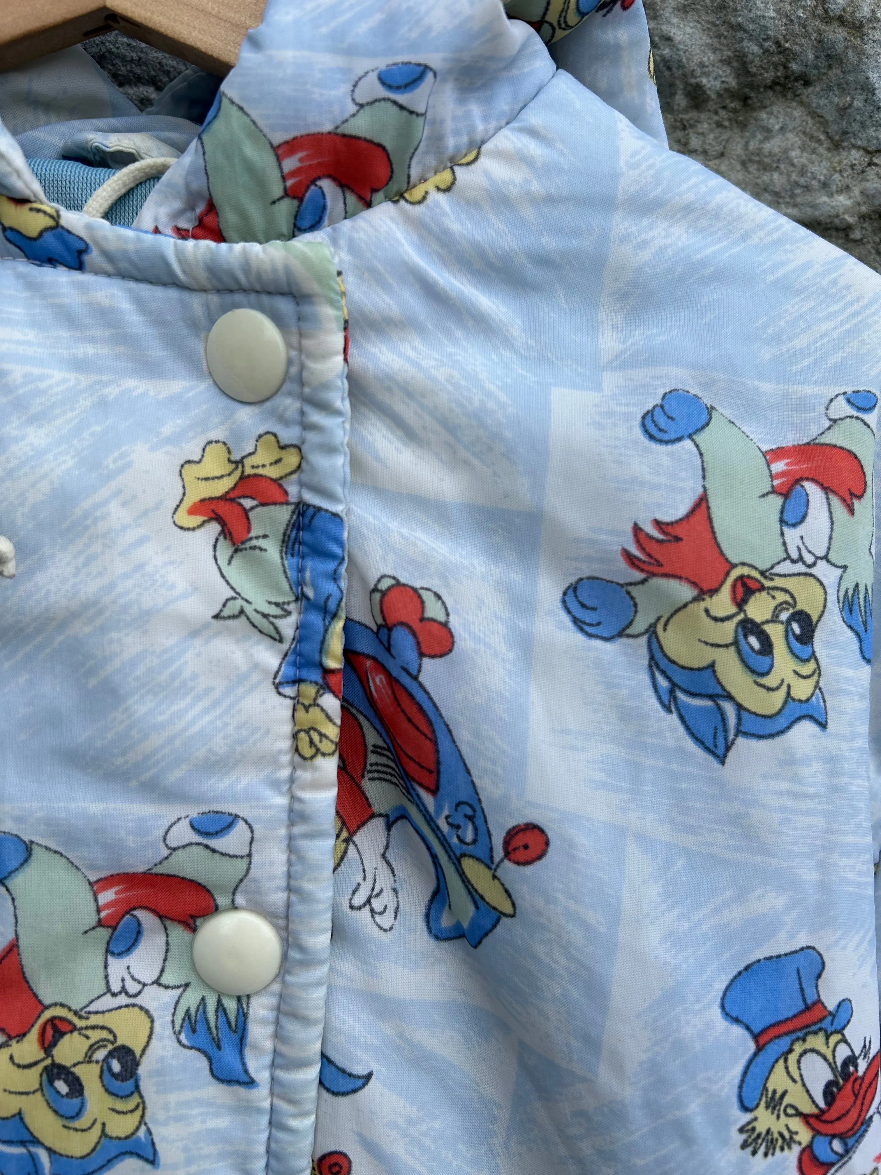 80s Disney characters blue jacket  3-4y (98-104cm)