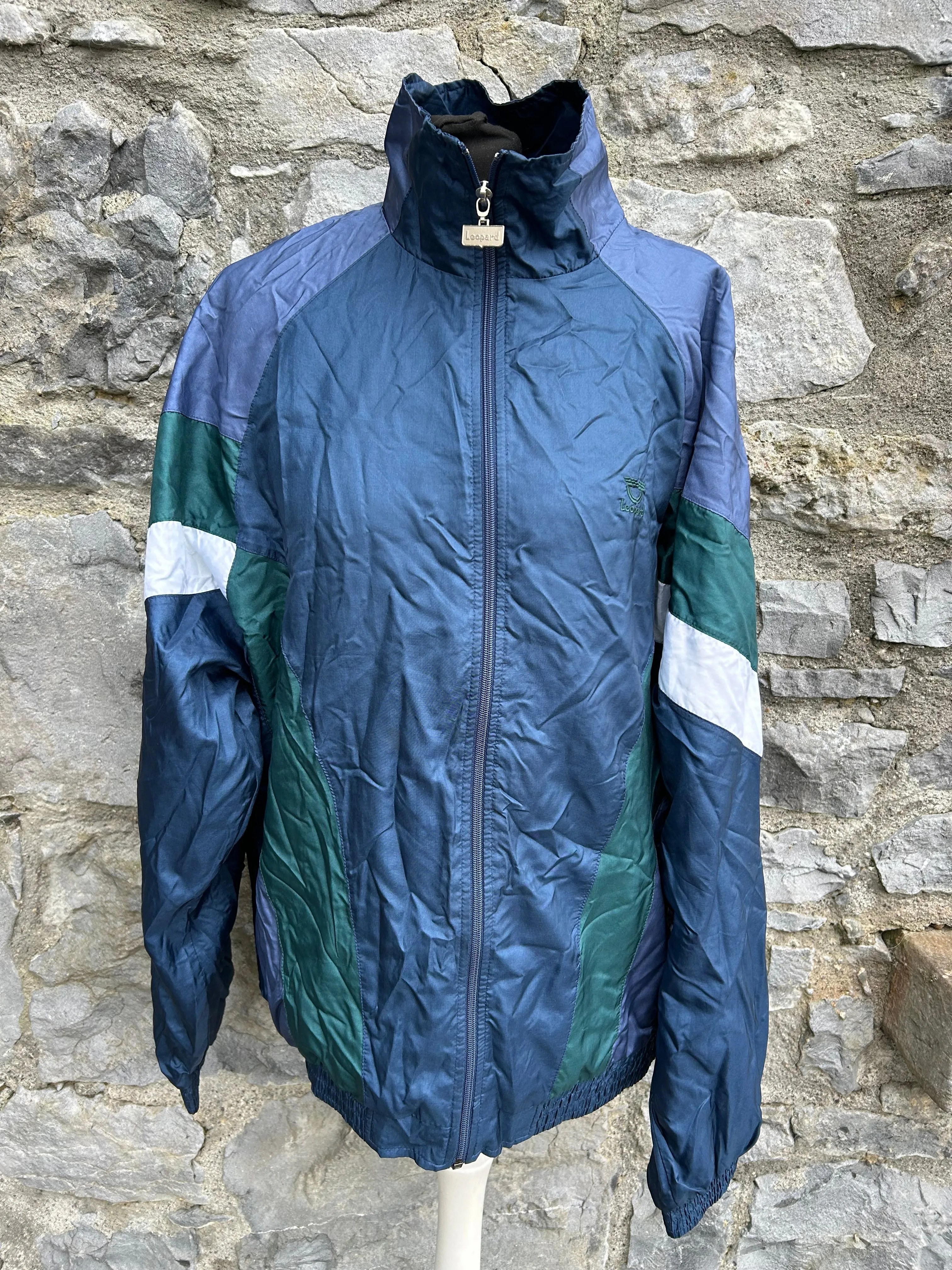 80s navy shell jacket Medium