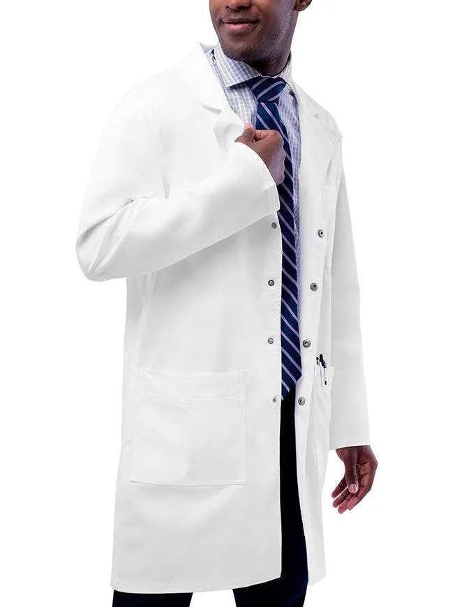 Adar Unisex 36 inch Snap Front Lab Coat