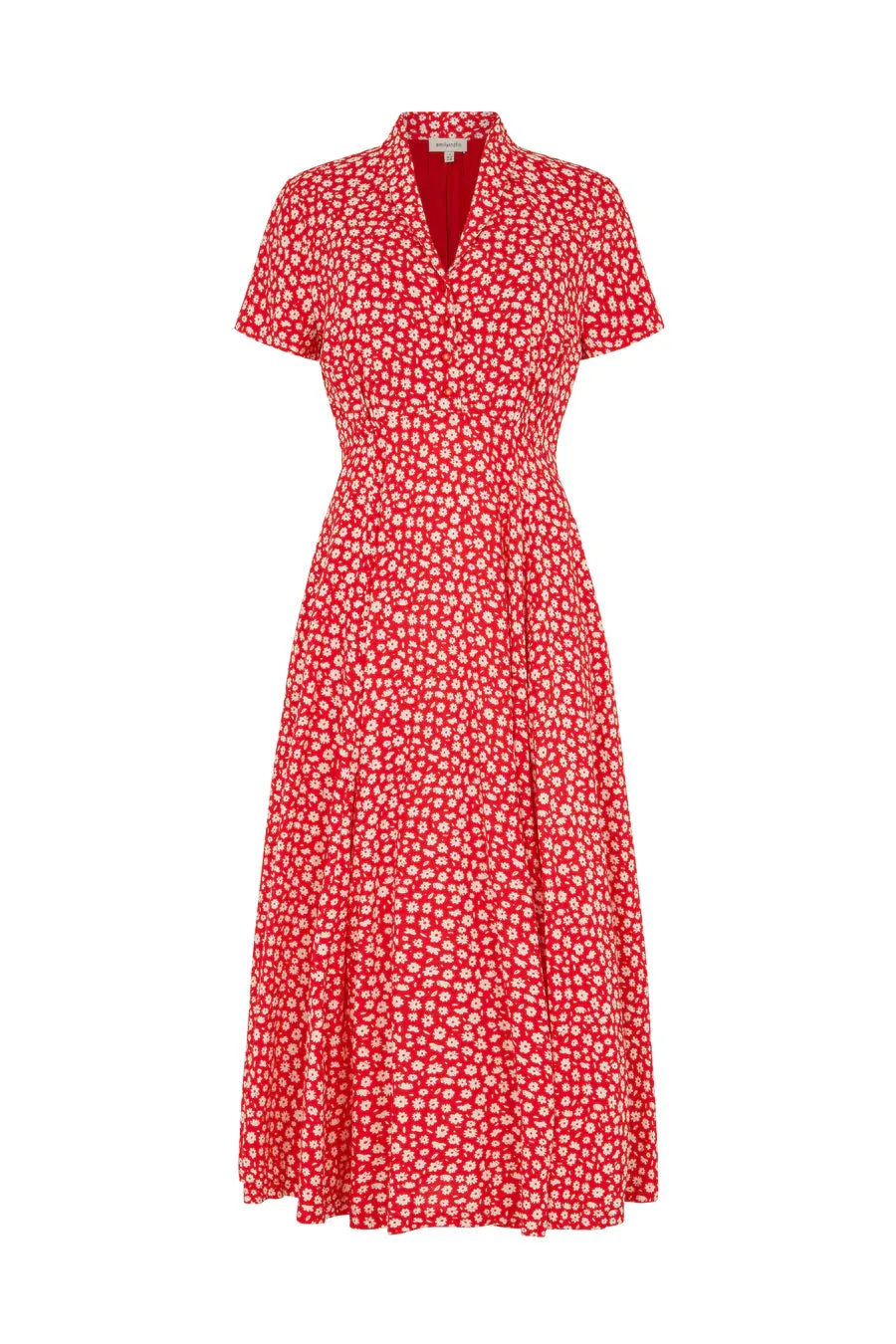 Adele Red Ditsy Daisy Dress