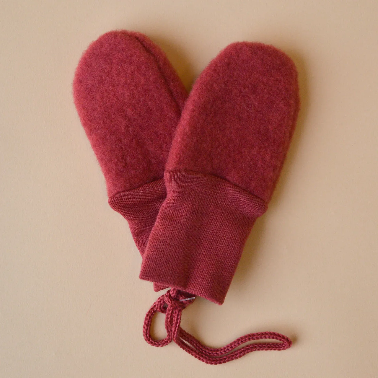 Baby Mittens in Organic Wool Fleece (0-18m)