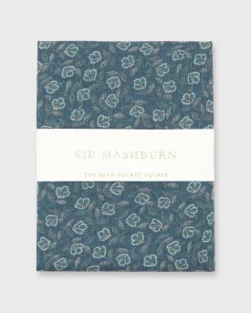 Bandana in Slate/Mint Floral Dot