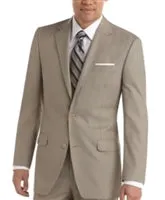 Baroni Solid Sand Suit Modern Fit