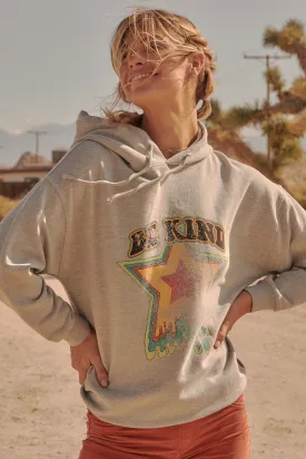 Be Kind Vintage-Print Graphic Hoodie