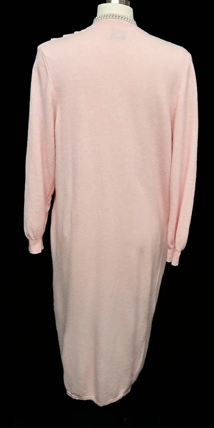 *BEAUTIFUL UNITED COLORS OF BENETTON MADE IN ITALY PINK SWEATER ROBE