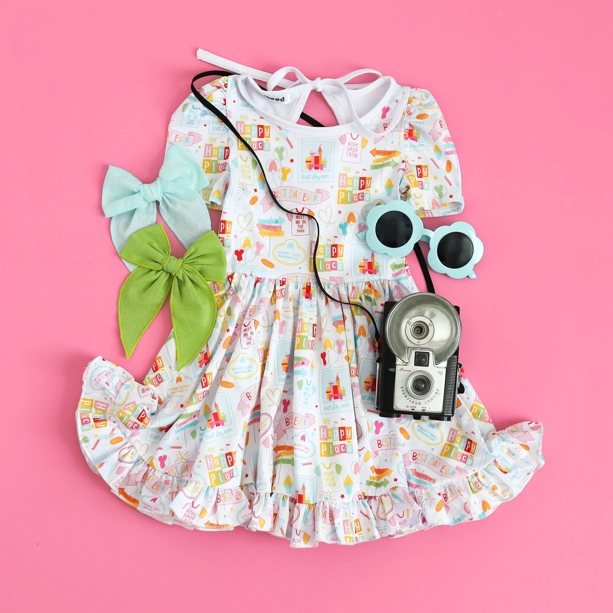 Best Day Ever Twirl Dress - White