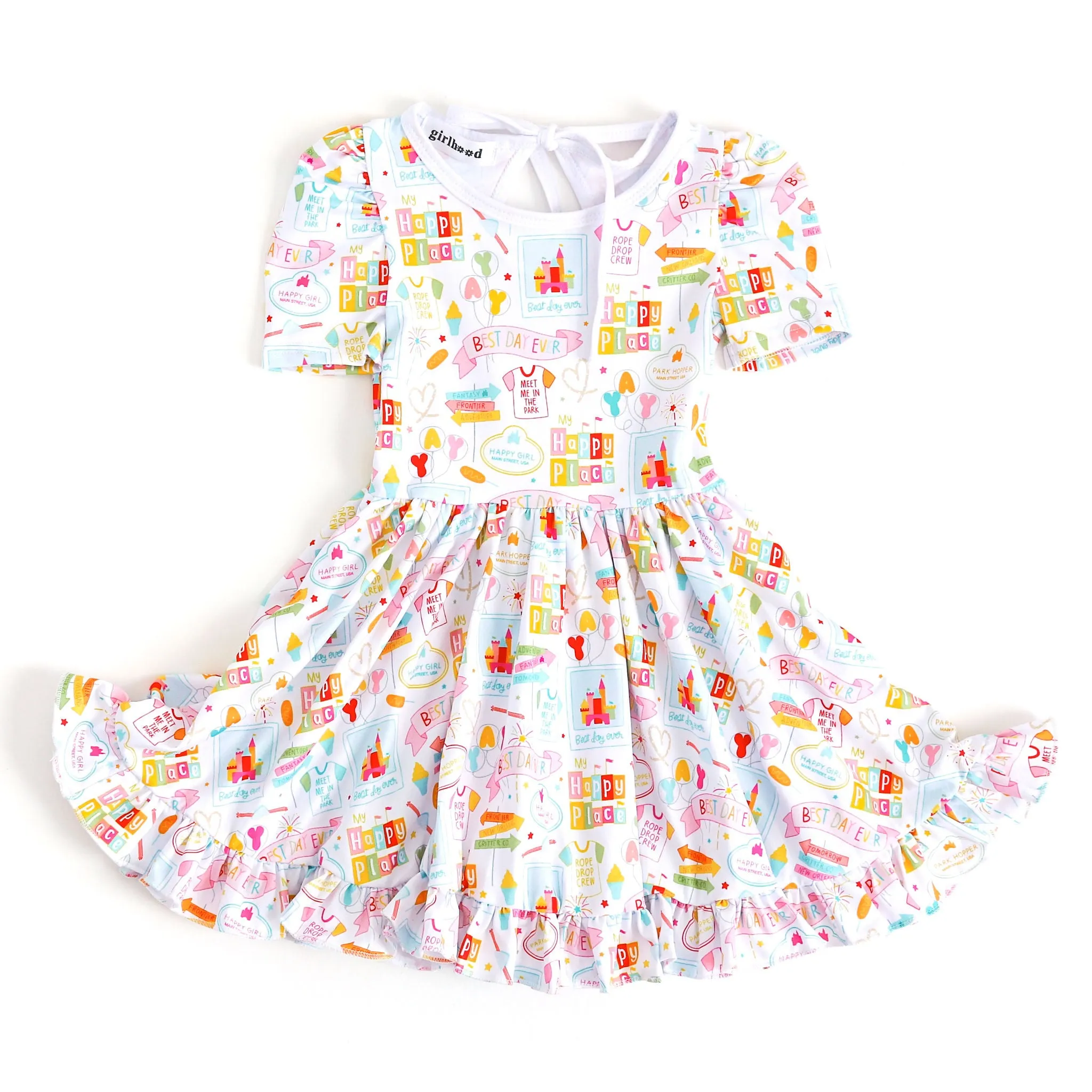 Best Day Ever Twirl Dress - White