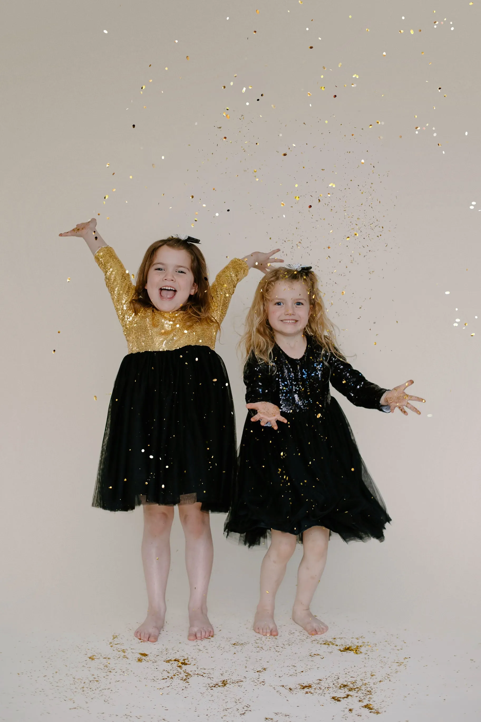 BLACK & GOLD SPARKLE TUTU DRESS