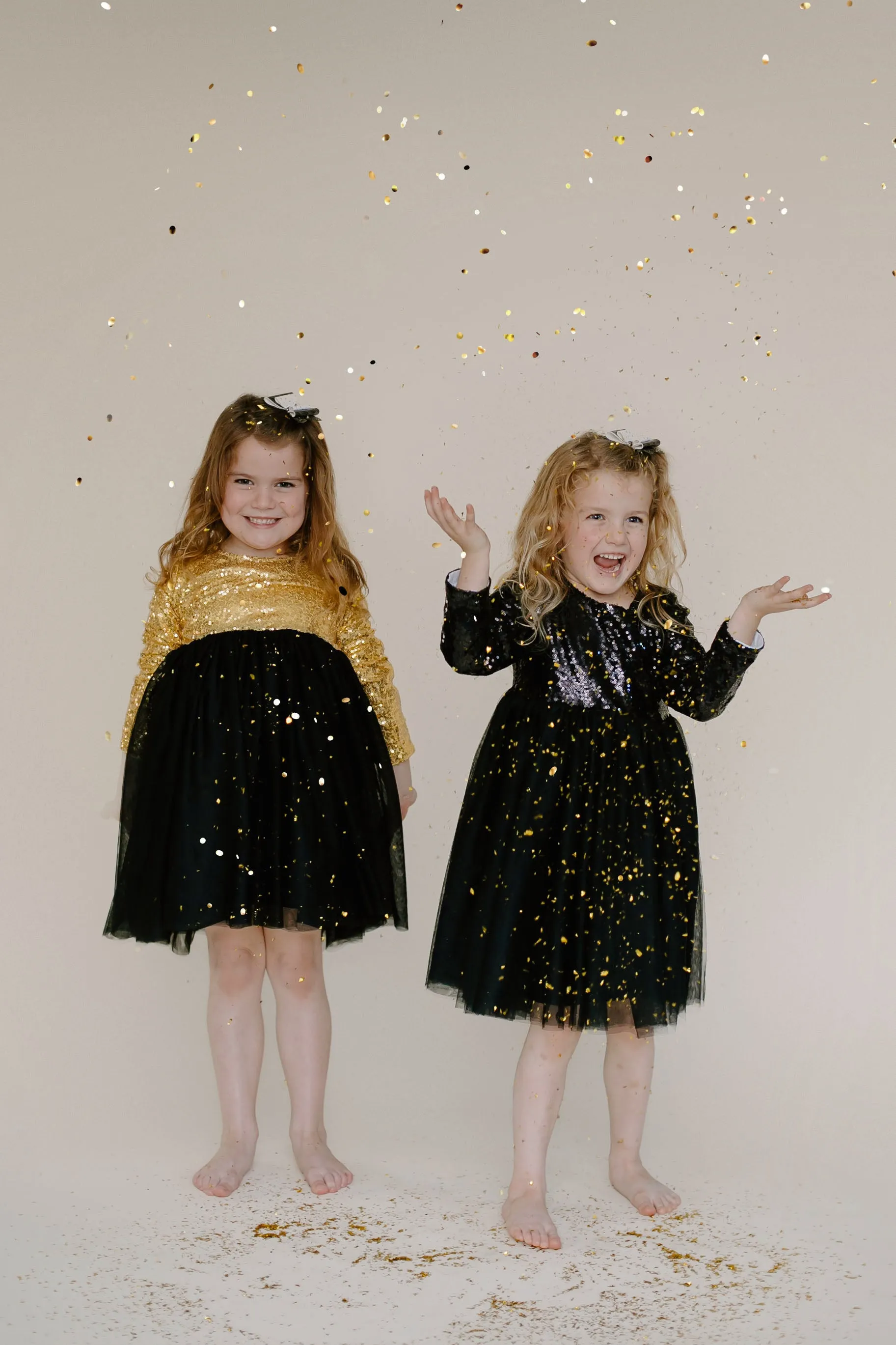 BLACK & GOLD SPARKLE TUTU DRESS