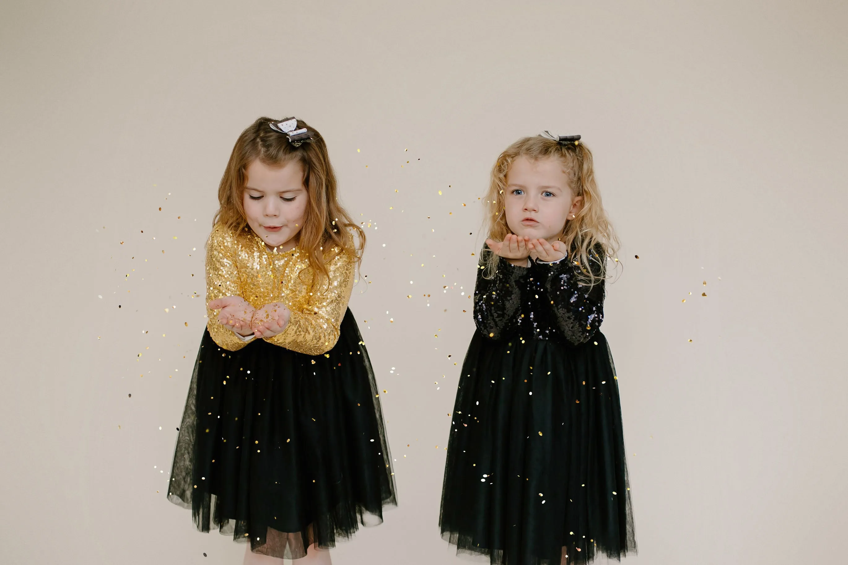 BLACK & GOLD SPARKLE TUTU DRESS