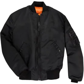 Black Authentic MA-1 Bomber Jacket