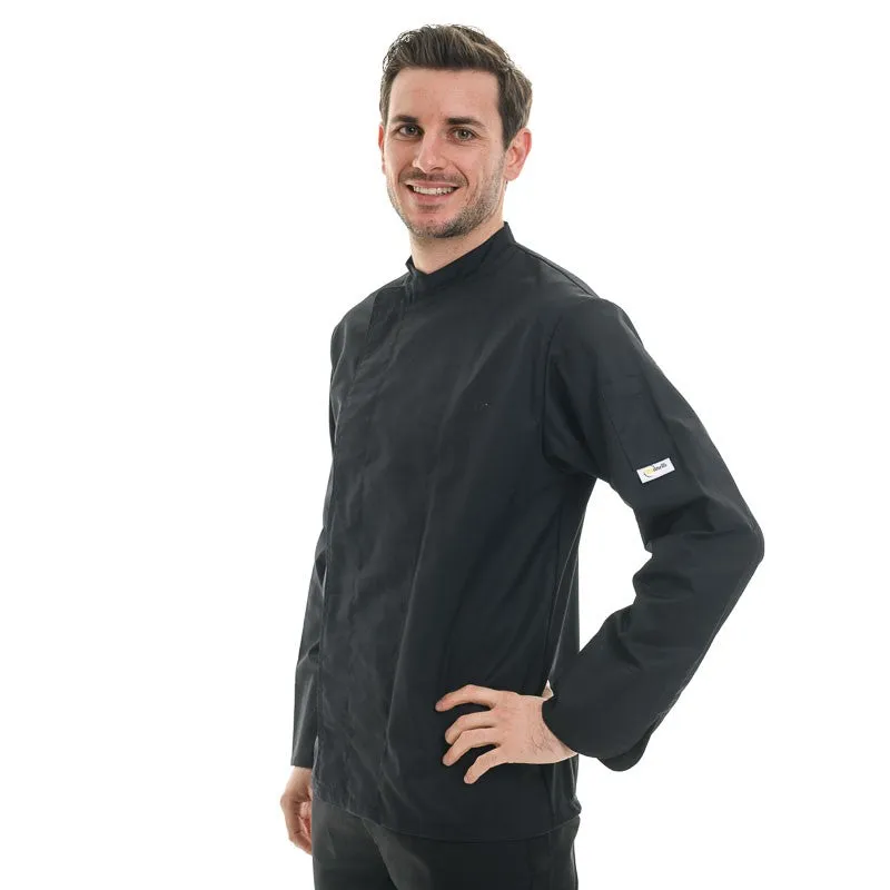 Black Long Sleeve Chef Coat - MANELLI