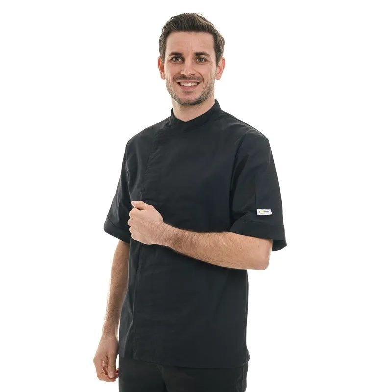 Black Long Sleeve Chef Coat - MANELLI