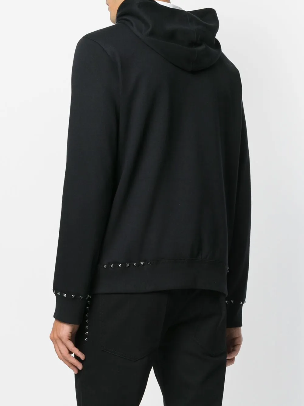 Black Rockstud Hoodie