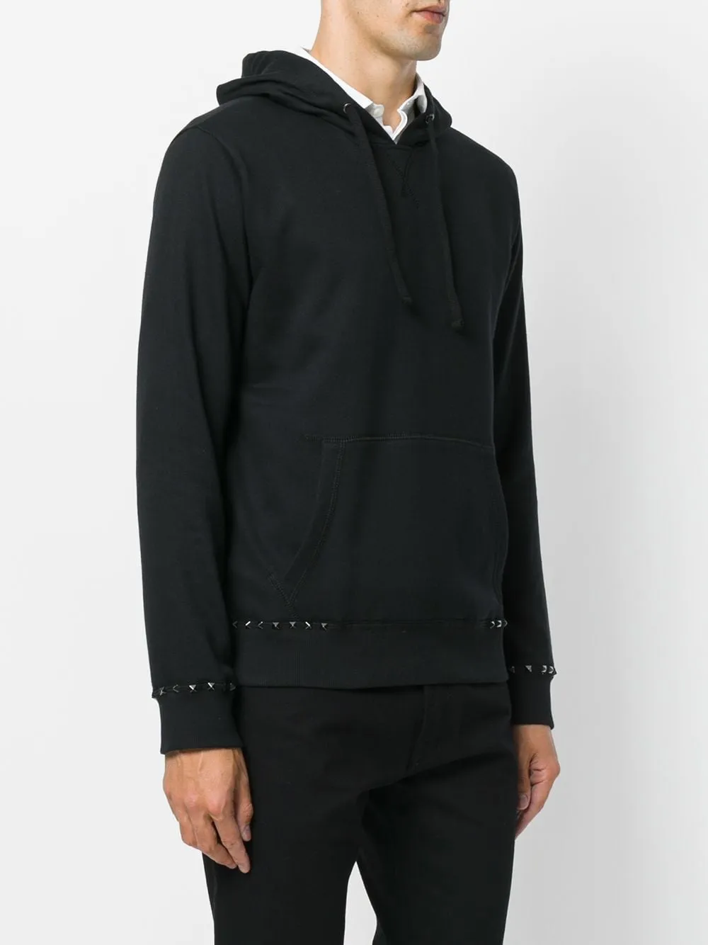 Black Rockstud Hoodie