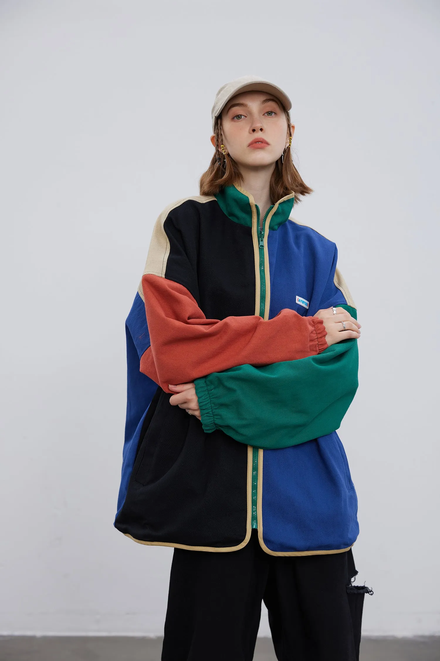 Block Fusion | Retro Bomber Jacket