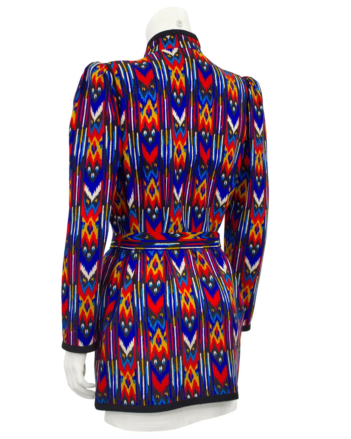 Blue and Orange Navajo Printed Jacket