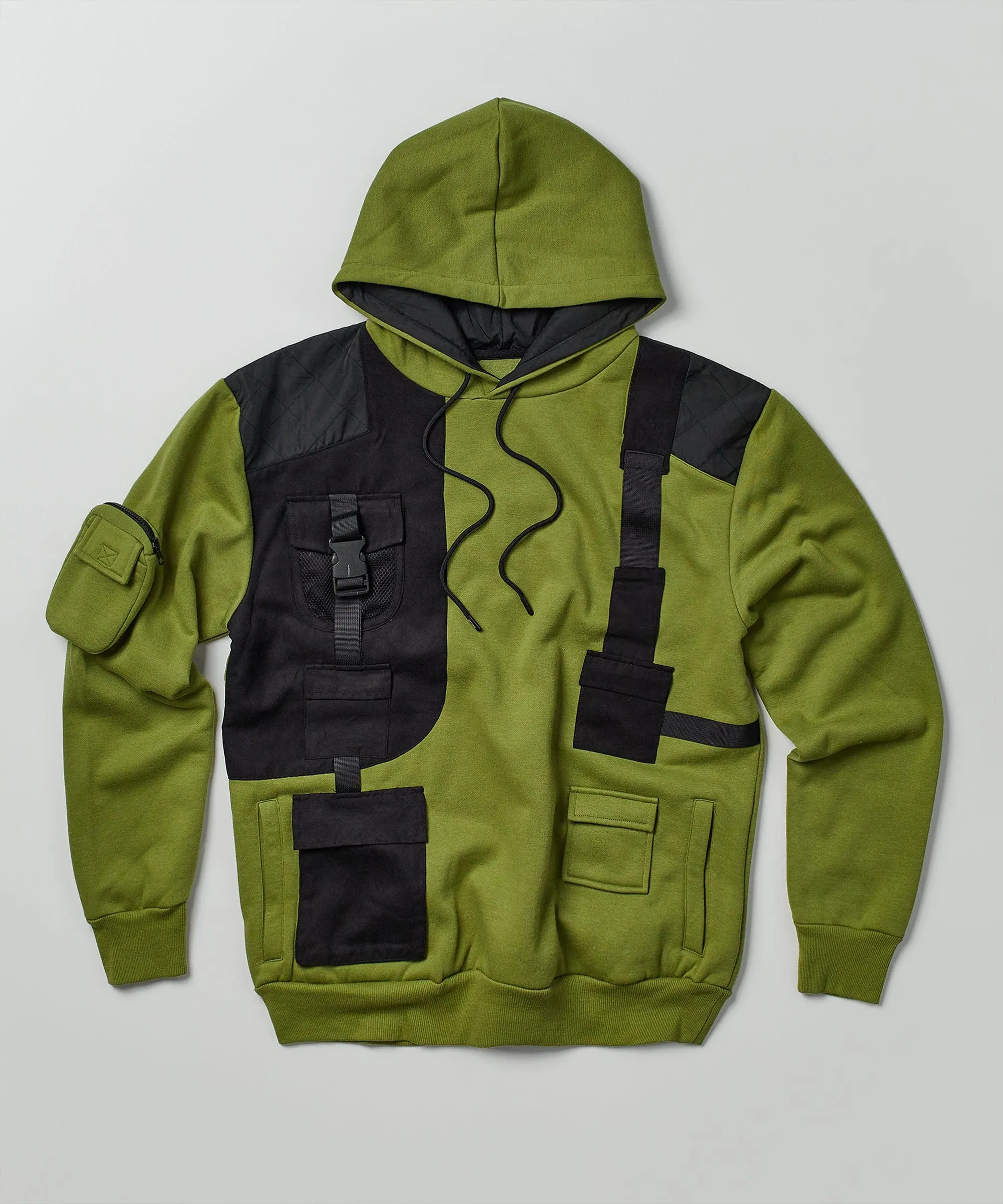 Brigade Fleece Hoodie - Olive Green