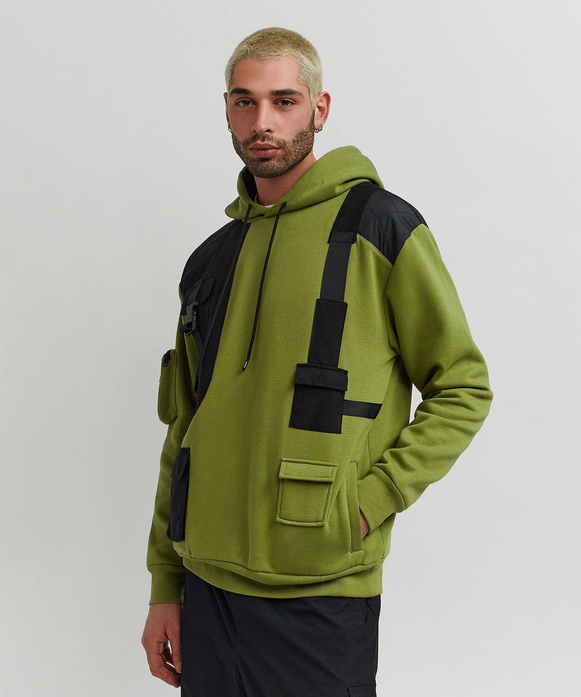 Brigade Fleece Hoodie - Olive Green