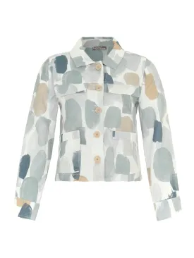 Brush Strokes Linen Jacket