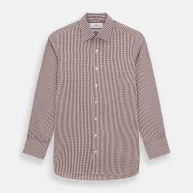 Burgundy Micro Check Winston Shirt