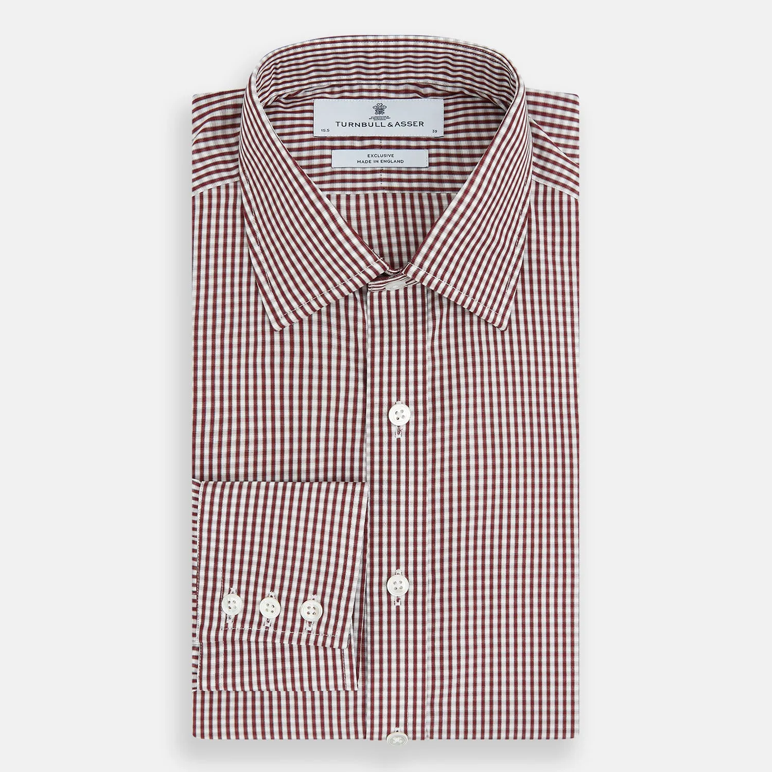 Burgundy Micro Check Winston Shirt