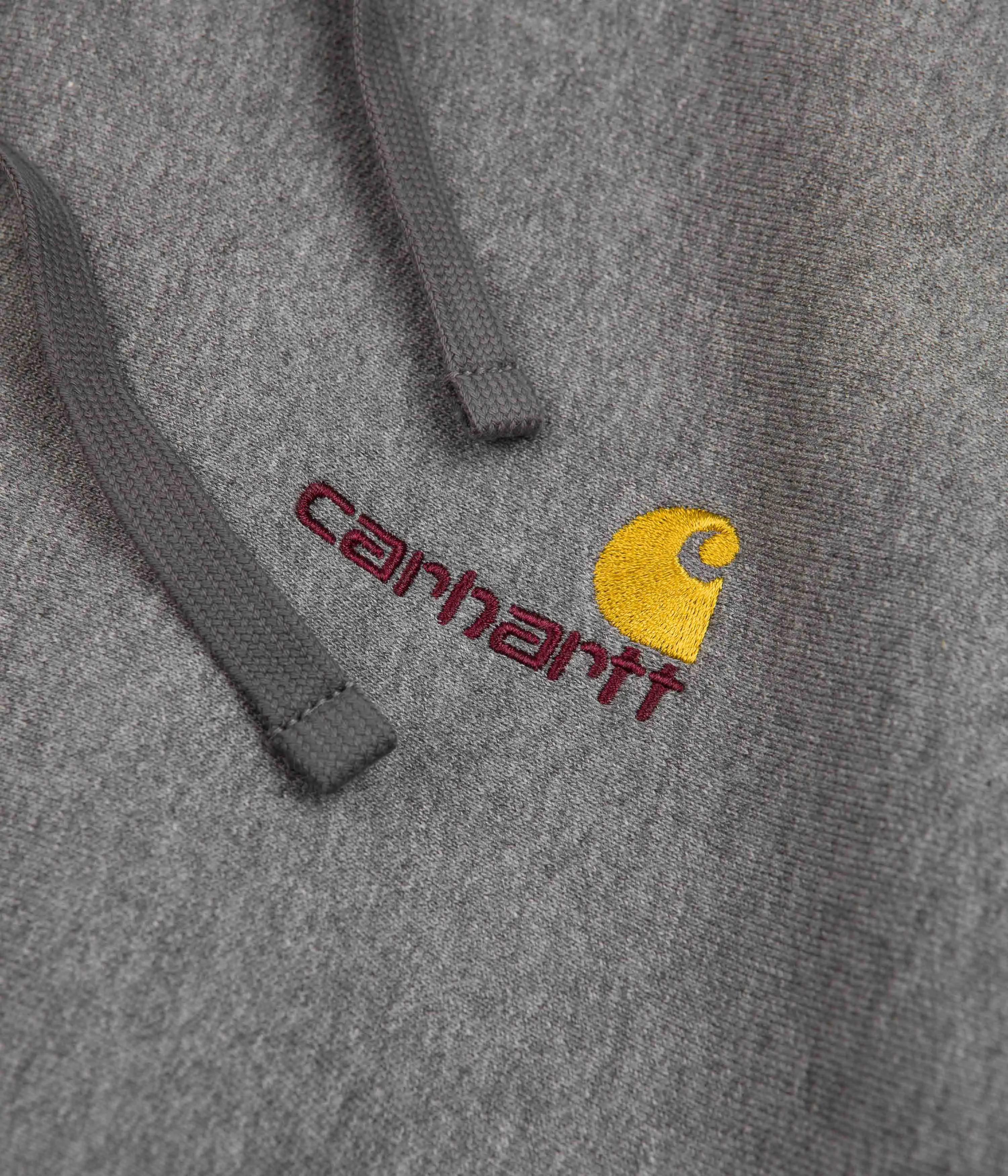 Carhartt American Script Hoodie - Dark Grey Heather