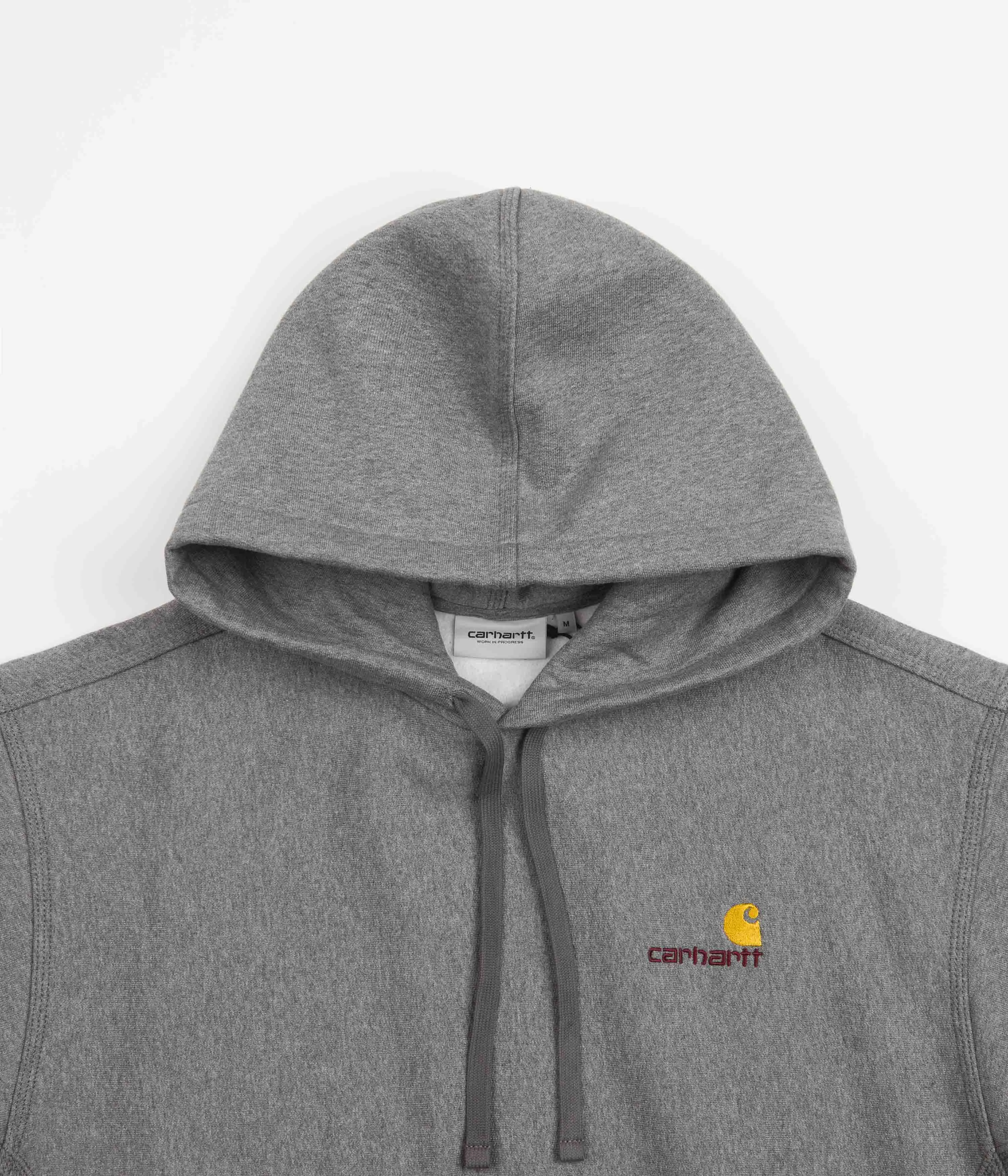 Carhartt American Script Hoodie - Dark Grey Heather