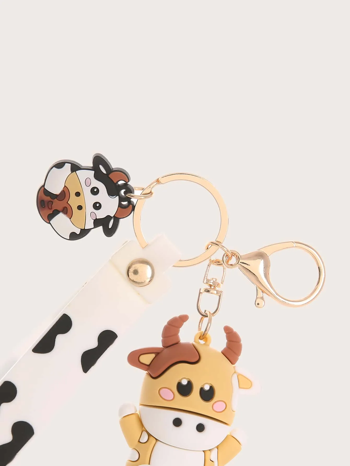 Cartoon Cow Decor Bag Charm