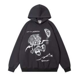 Cartoon Graffiti High Street Hoodie