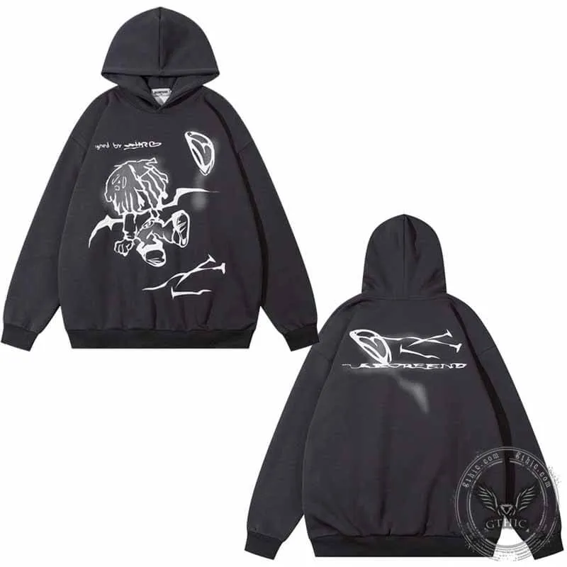 Cartoon Graffiti High Street Hoodie