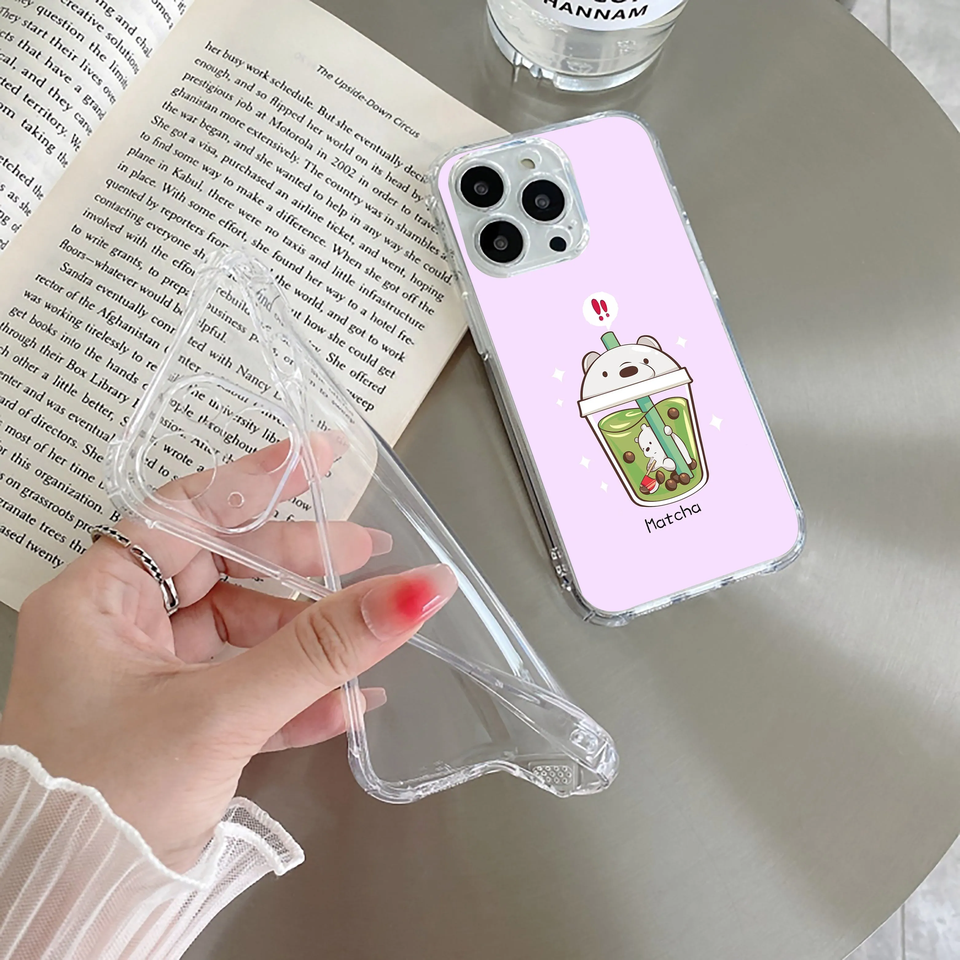 Cartoon Matcha Tea We Bare Bears Silicon Case For Oppo