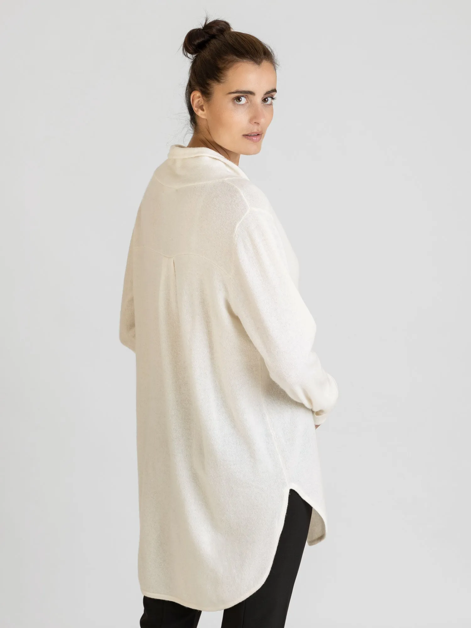 Cashmere sweater “Ida" - white