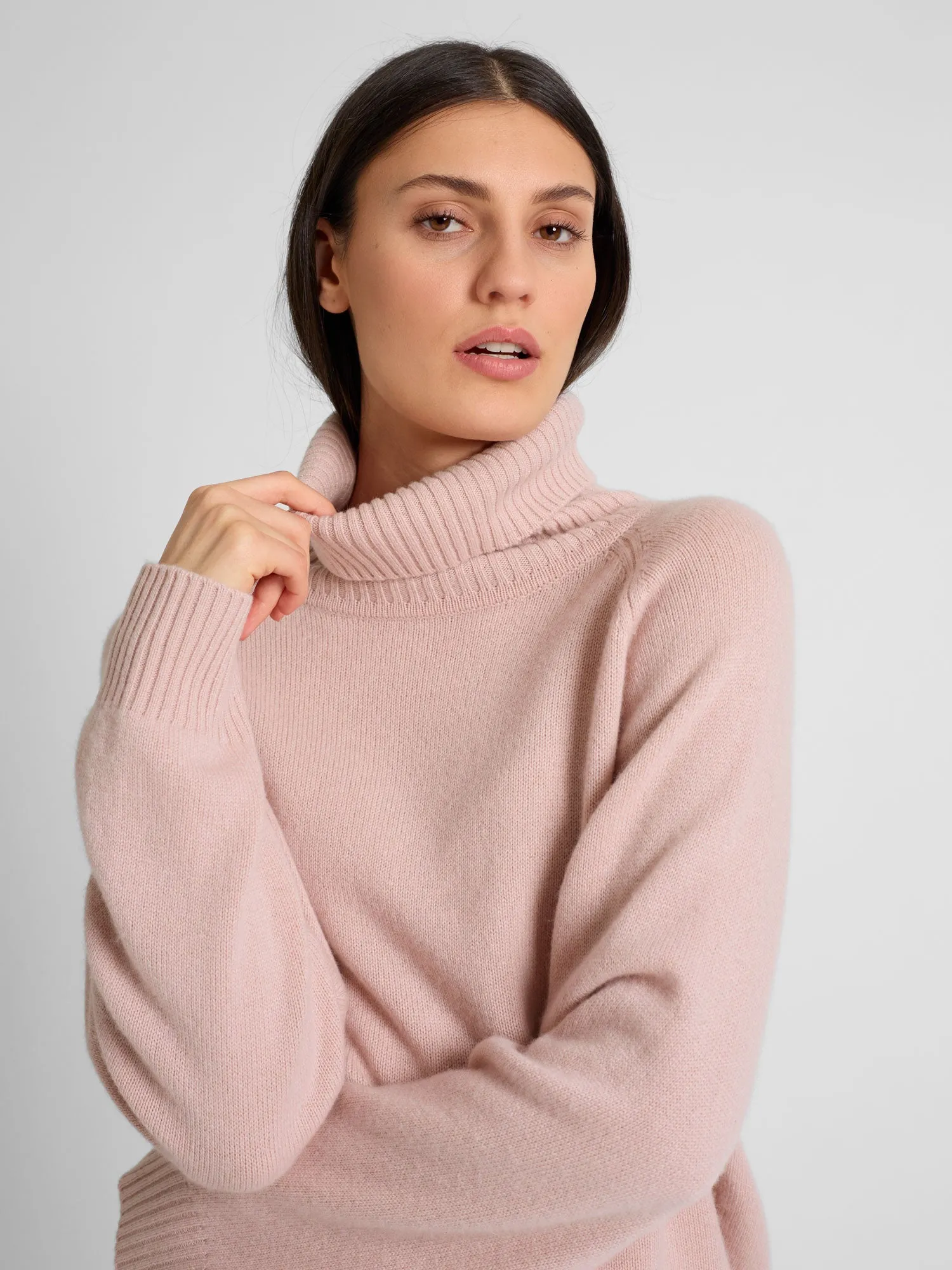 Cashmere sweater "Milano" - rose glow