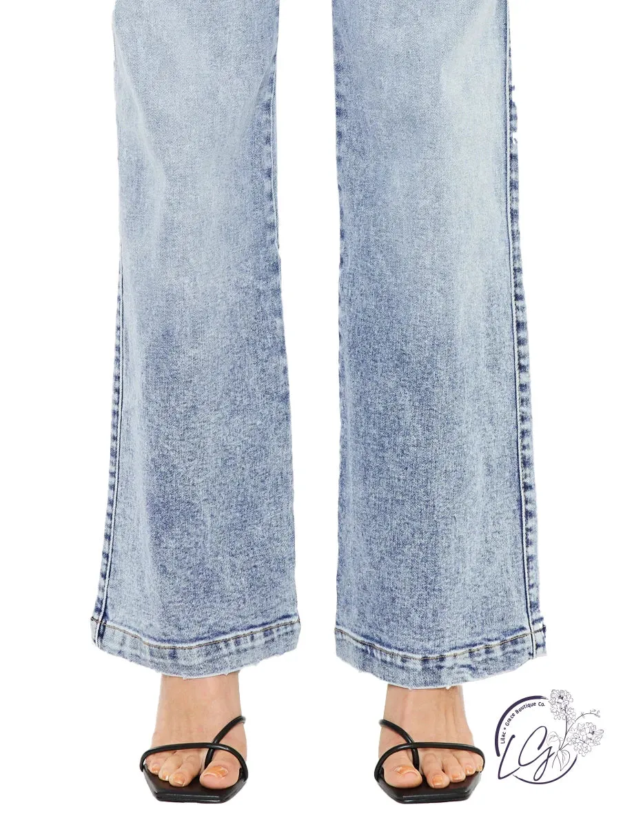 Cezanne Ultra High Rise 90's Wide Leg Flare Jean By Kancan