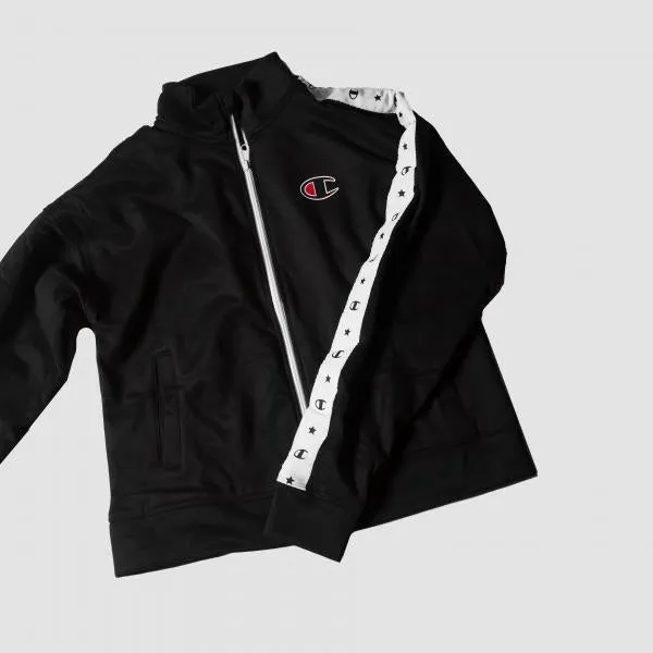 CHAMPION - Women - Logo Tape Track Jacket - Black