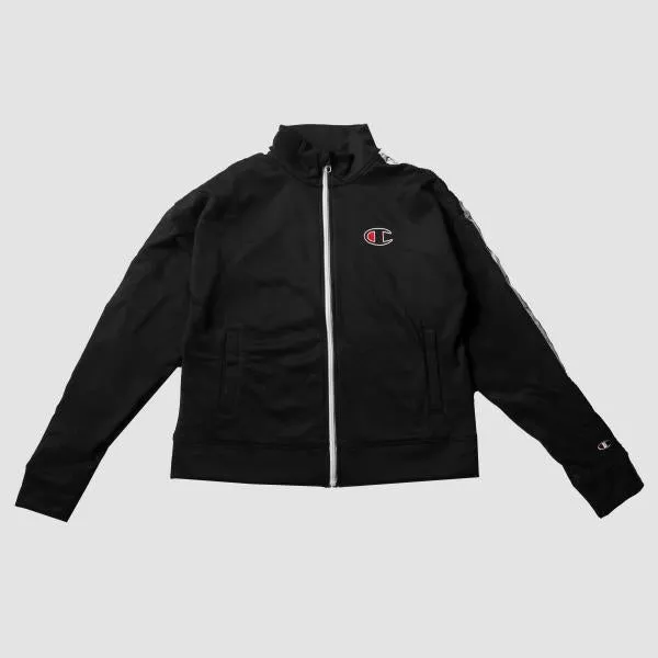 CHAMPION - Women - Logo Tape Track Jacket - Black