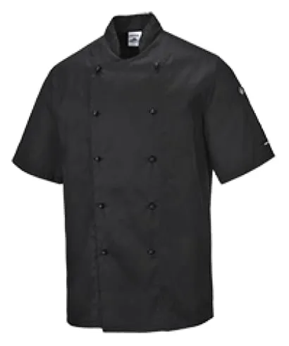 Chef kitchen wear Kent Short sleeve Unisex Chefs Jacket Portwest C734