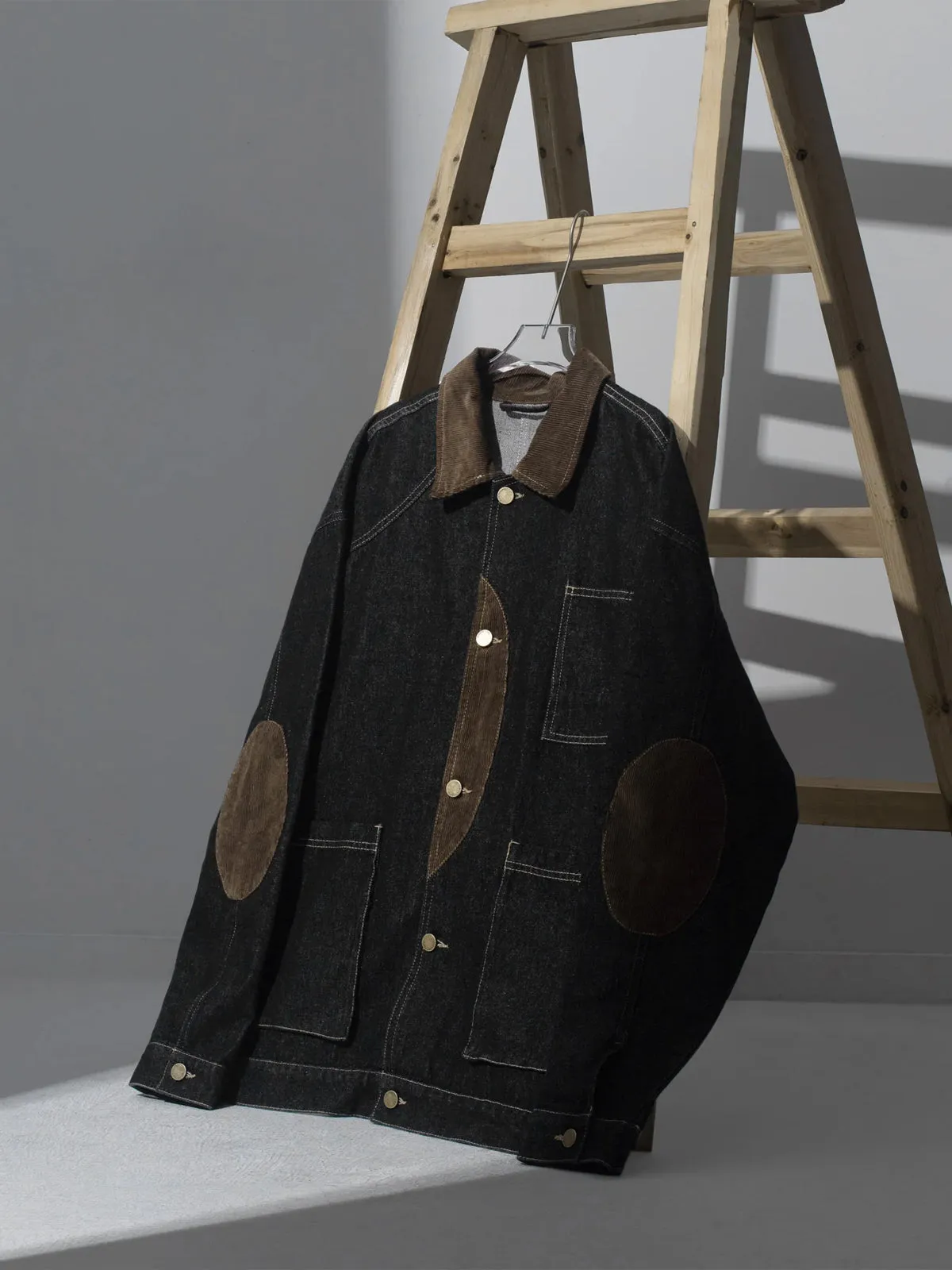 City Boy Corduroy Patch Denim Jacket