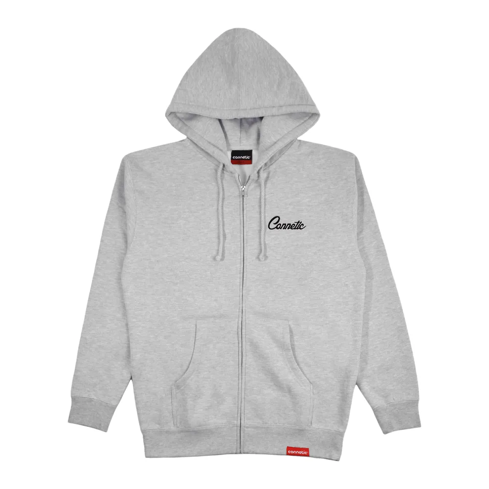 Connetic Zip Embroidered Hoodie