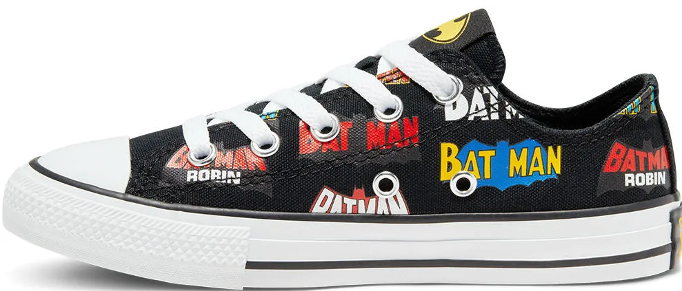 Converse Chuck Taylor All Star Kids Batman Text Low Top Black/Multi