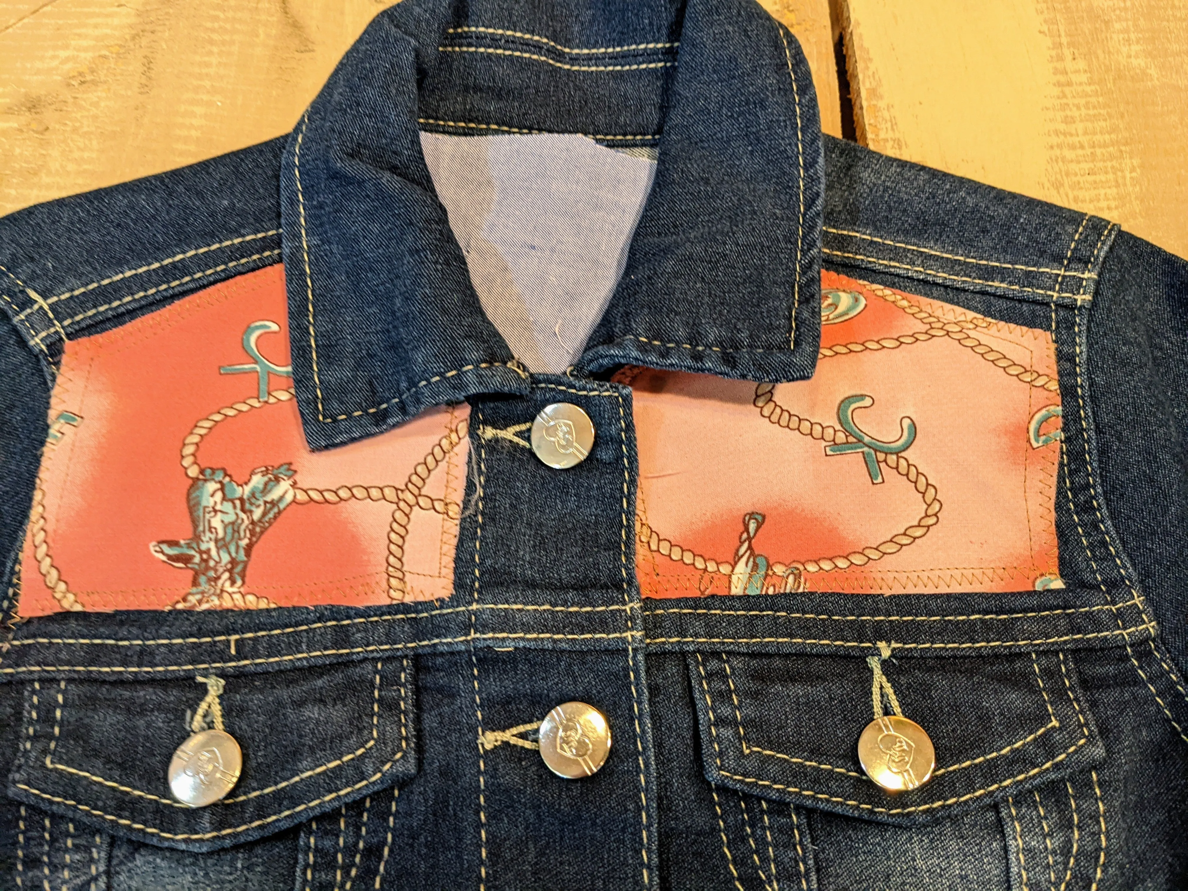 Cowgirl Pretty in Pink | Girls Vintage Jean Jacket