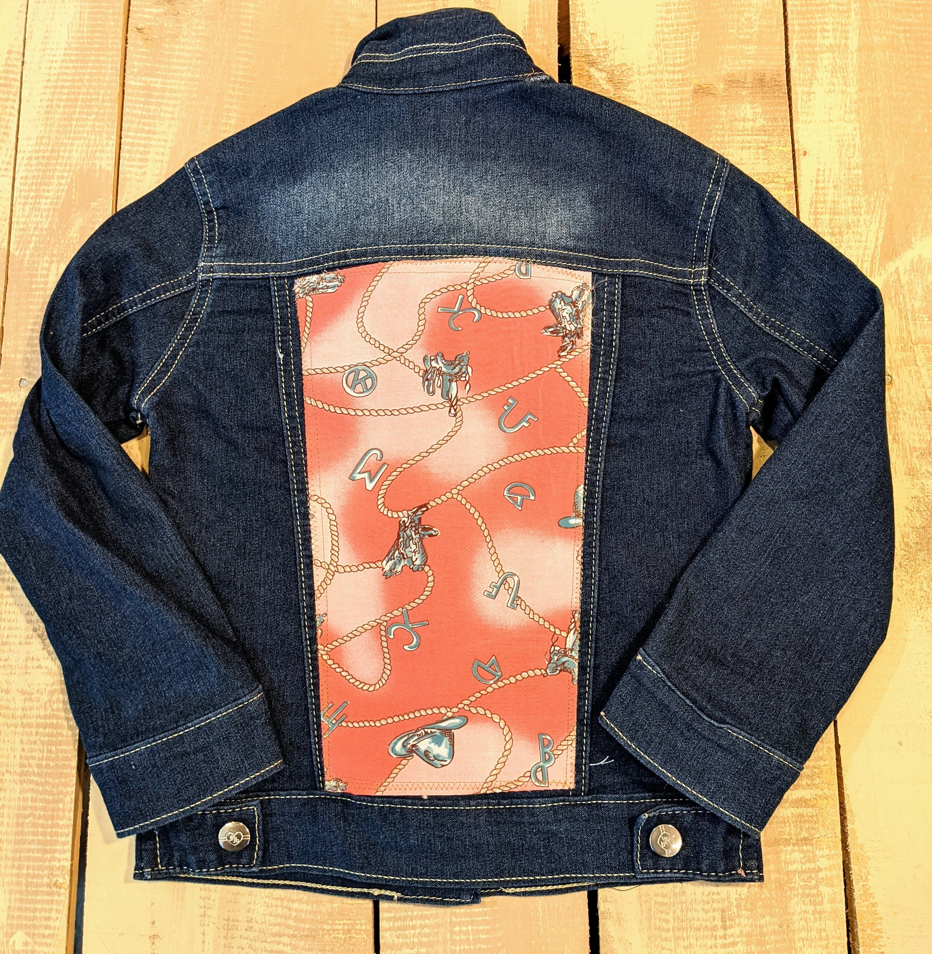 Cowgirl Pretty in Pink | Girls Vintage Jean Jacket