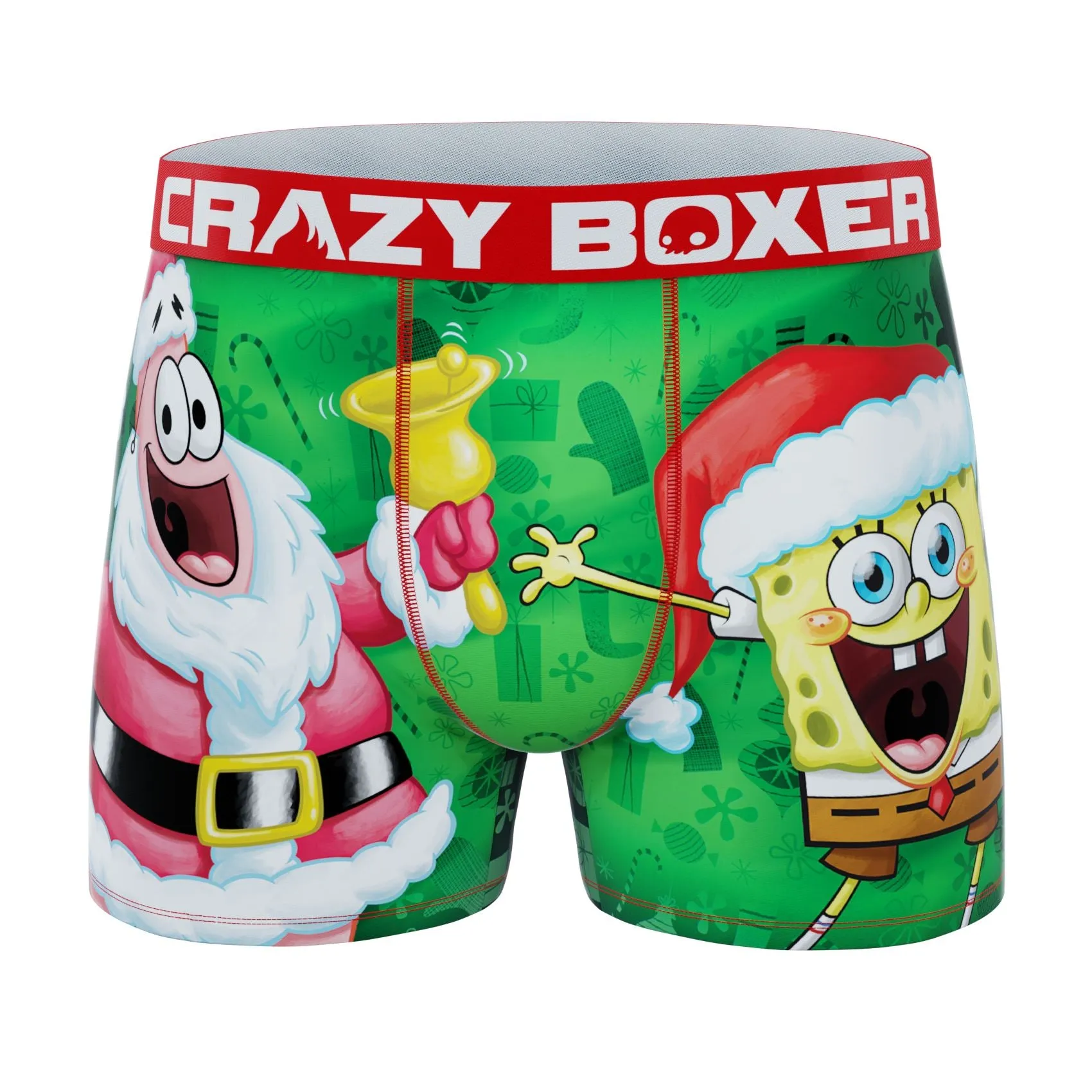 CRAZYBOXER SpongeBob Patrick & Group Men's Boxer Briefs (3 pack)