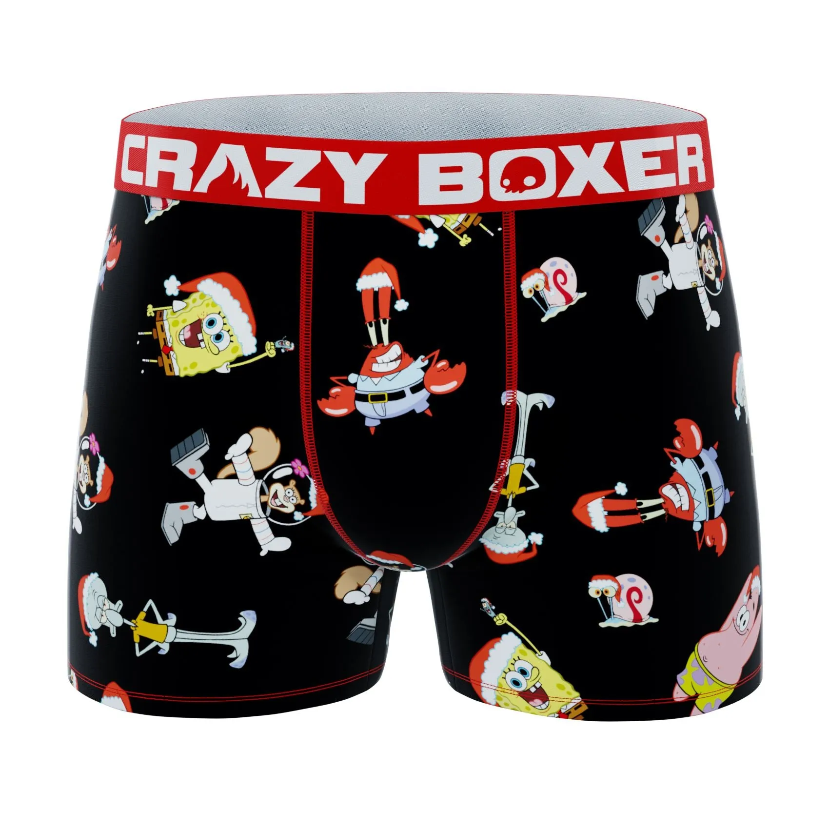 CRAZYBOXER SpongeBob Patrick & Group Men's Boxer Briefs (3 pack)