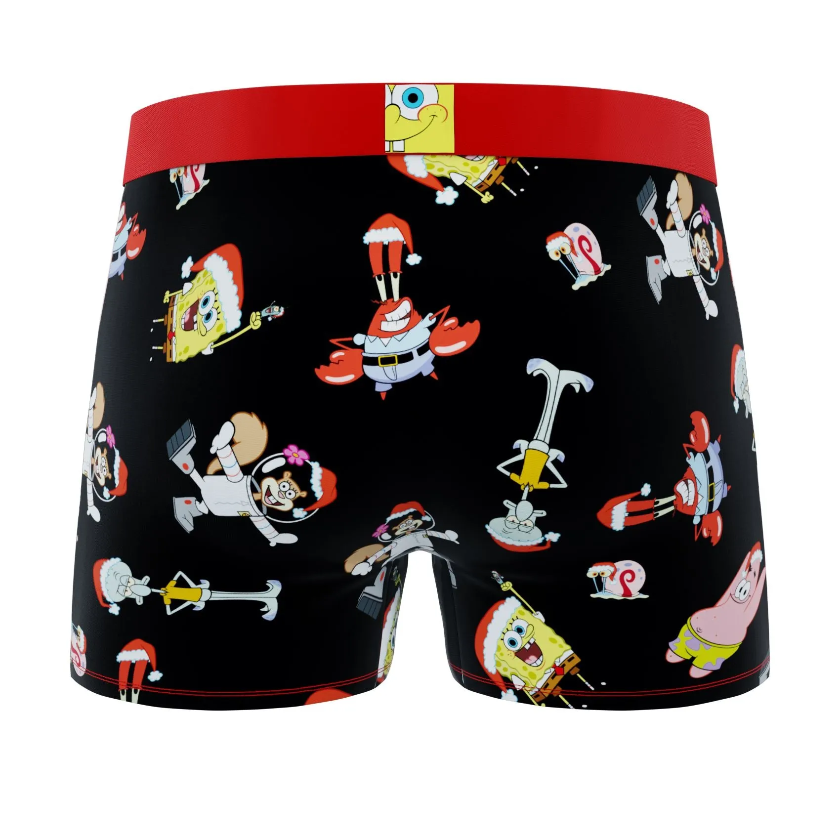 CRAZYBOXER SpongeBob Patrick & Group Men's Boxer Briefs (3 pack)